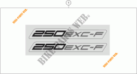 AUFKLEBER für KTM 250 EXC-F 2024
