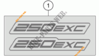 AUFKLEBER für KTM 250 EXC 2024