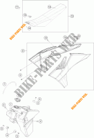 TANK / SITZBANK für KTM 350 EXC-F 2024