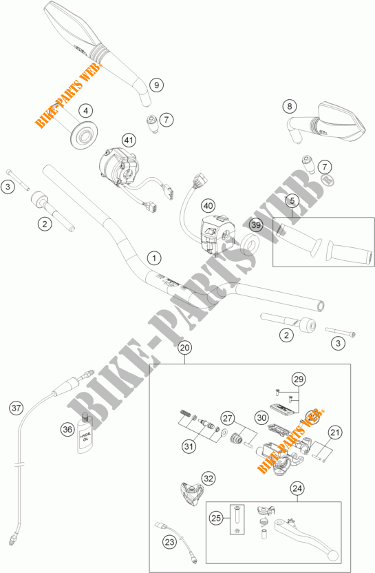 LENKER / STEUERUNG für KTM 690 DUKE R ABS 2014