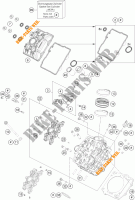 ZYLINDERKOPF VORNE für KTM 1290 SUPER DUKE R EVO orange 2023