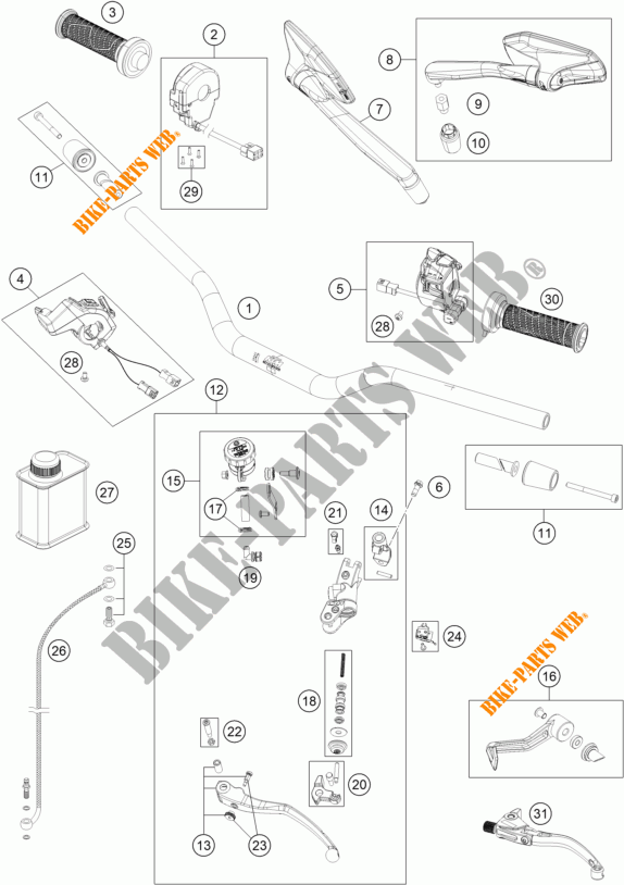 LENKER / STEUERUNG für KTM 1290 SUPER DUKE RR 2023