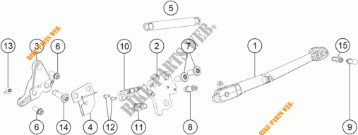 STÄNDER für KTM 1290 SUPER DUKE GT GREY ABS 2016
