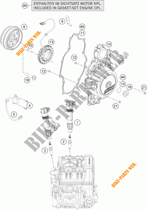 ZÜNDUNG für KTM 1290 SUPER DUKE GT GREY ABS 2016