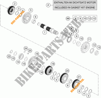 GETRIEBE VORGELEGEWELLE für KTM 690 DUKE ORANGE ABS 2016