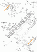 HECKRAHMEN für KTM 1290 SUPER DUKE GT orange 2023