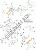 TANK / SITZBANK für KTM 1290 SUPER DUKE GT orange 2023