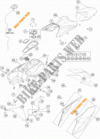 TANK / SITZBANK für KTM 1290 SUPER DUKE GT ORANGE ABS 2016