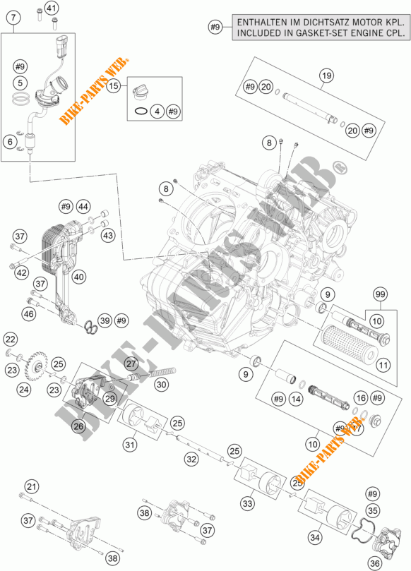 OLPUMPE für KTM 1290 SUPER DUKE GT ORANGE ABS 2016