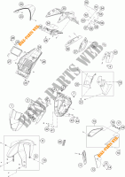 PLASTIK für KTM 690 DUKE ORANGE ABS 2016