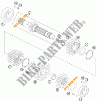 GETRIEBE HAUPTWELLE für KTM 690 DUKE WHITE ABS 2015