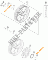 VORDERRADFELGE für KTM 690 DUKE BLACK ABS 2014