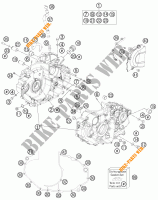 MOTORGEHÄUSE für KTM 690 DUKE WHITE ABS 2013