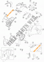 PLASTIK für KTM 690 DUKE WHITE ABS 2013