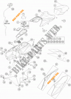 TANK / SITZBANK für KTM 1290 SUPER DUKE GT GREY ABS 2016