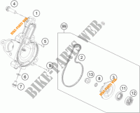 WASSERPUMPE für KTM 390 DUKE WHITE 2018