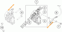 BREMSZANGE VORNE für KTM 390 DUKE ORANGE 2018