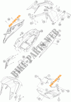 PLASTIK für KTM 390 DUKE ORANGE 2017
