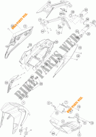 PLASTIK für KTM 390 DUKE ORANGE 2017