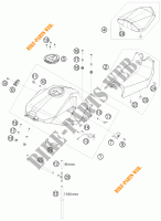 TANK / SITZBANK für KTM 1190 RC8 R TRACK 2012