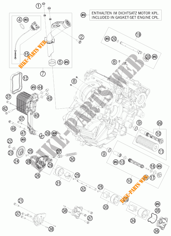 OLPUMPE für KTM 1190 RC8 R TRACK 2012