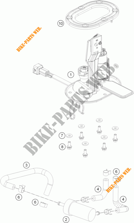 BENZINPUMPE für KTM 390 DUKE BLACK ABS 2016