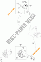 BREMSZANGE VORNE für KTM 390 DUKE BLACK ABS 2014