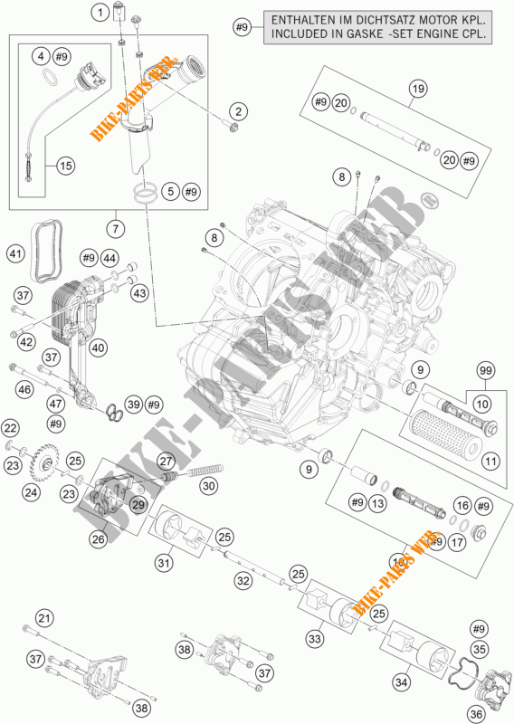 OLPUMPE für KTM 1190 RC8 R WHITE 2015