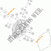 DECKEL KUPPLUNG für KTM 390 DUKE WHITE ABS 2013