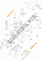 TANK / SITZBANK für KTM 390 DUKE WHITE ABS 2013
