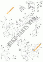 PLASTIK für KTM 1190 RC8 R WHITE 2014