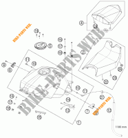 TANK / SITZBANK für KTM 1190 RC8 R WHITE 2014