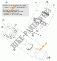 ZYLINDER für KTM 1190 RC8 R WHITE 2014