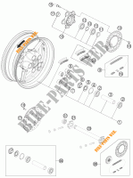 HINTERRADFELGE für KTM 1190 RC8 R WHITE 2014