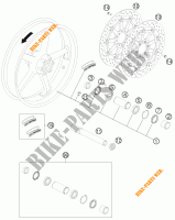 VORDERRADFELGE für KTM 1190 RC8 R WHITE 2013