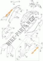 PLASTIK für KTM 200 DUKE WHITE ABS 2014