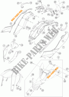 PLASTIK für KTM 125 DUKE WHITE ABS 2015