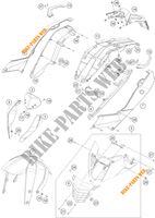 PLASTIK für KTM 125 DUKE WHITE ABS BAJ.DIR. 2014 EU F4003N7 2014 EU F4003N7 2014