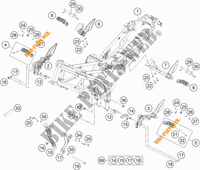 RAHMEN für KTM 125 DUKE WHITE ABS BAJ.DIR. 2014 EU F4003N7 2014 EU F4003N7 2014