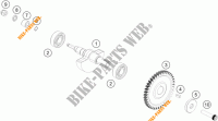 GEGENWELLE für KTM 125 DUKE WHITE ABS 2014