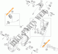SCHEINWERFER / RÜCKLICHT für KTM 125 DUKE WHITE ABS 2014