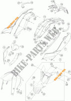 PLASTIK für KTM 125 DUKE WHITE ABS 2013