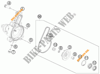 WASSERPUMPE für KTM 125 DUKE ORANGE ABS 2013