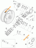HINTERRADFELGE für KTM 1190 RC8 R WHITE 2012
