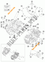 MOTORGEHÄUSE für KTM 1190 RC8 R WHITE 2012