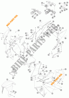 PLASTIK für KTM 1190 RC8 R WHITE 2012