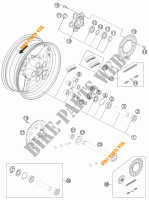HINTERRADFELGE für KTM 1190 RC8 R BLACK 2012