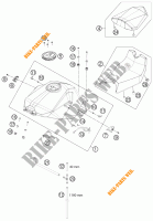 TANK / SITZBANK für KTM 1190 RC8 R BLACK 2012
