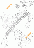 PLASTIK für KTM 1190 RC8 R WHITE 2011