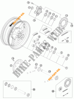 HINTERRADFELGE für KTM 1190 RC8 R BLACK 2011